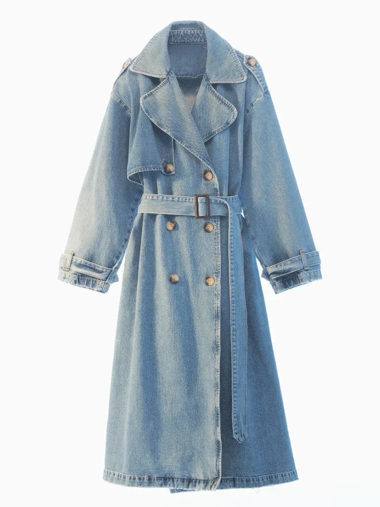 SARAI | DENIM TRENCHCOAT VOOR DAMES