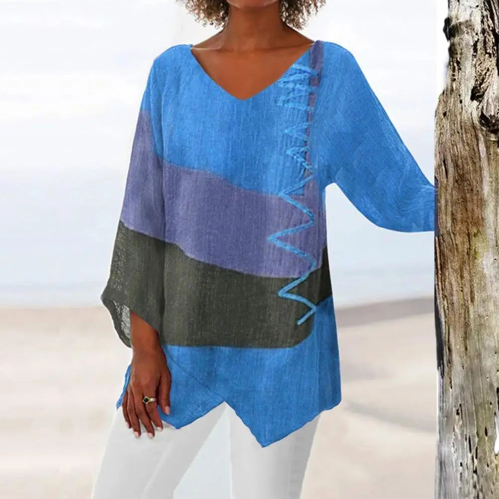 Amaya | Stijlvolle zomerblouse, perfect voor strandvakantie