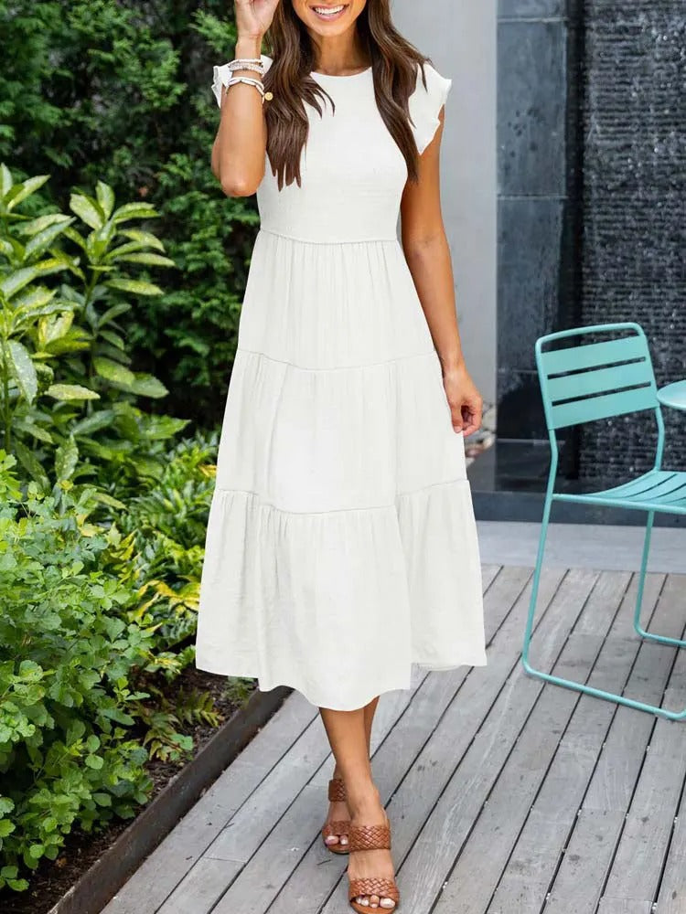 Joline Comfortabele maxi jurk voor de lente en zomer